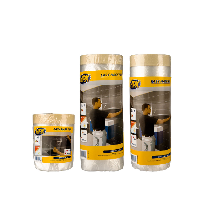 Plastfilma með límbandi