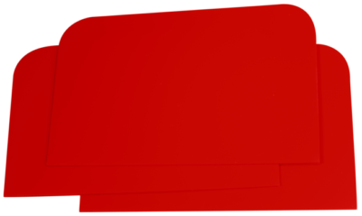 Spartlspaði plast 115x77mm red